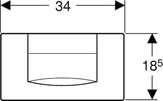 Geberit 200f Flush Plate Dual Flush