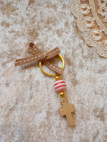 By Anastasia's Art Creations Μαρτυρικό Βάπτισης Μπρελόκ Metallisch Gold 50Stück