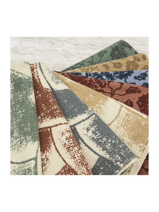 Lino Home Ορθογώνιο Χαλάκι Κουζίνας Olive 60x90εκ.