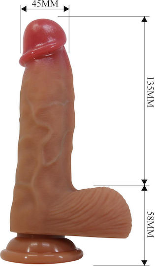 Dildo Dildo με Βεντούζα Flesh 33cm