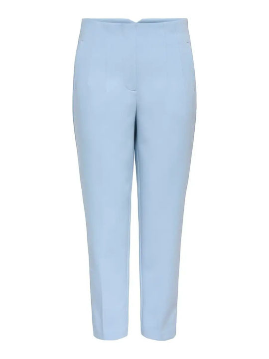 Raven Dama Tesatura Pantaloni cu Croială Normală Light Blue