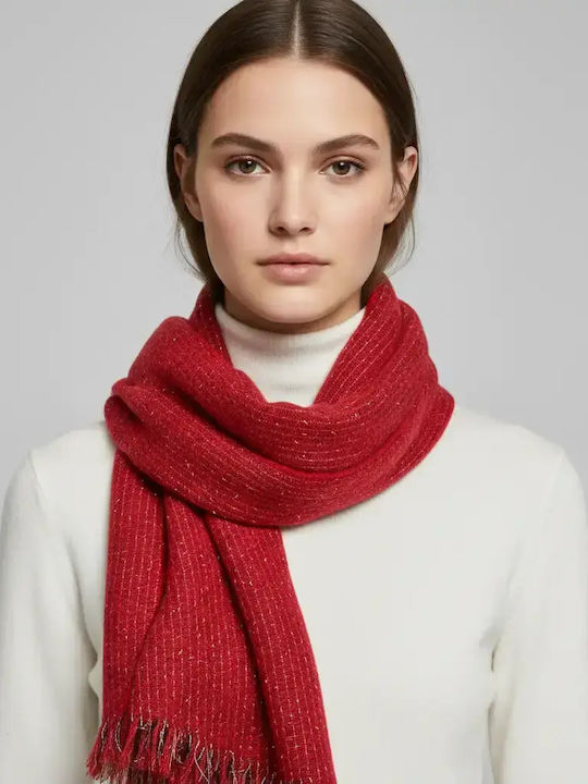 Women's Wool Neck Warmer Red