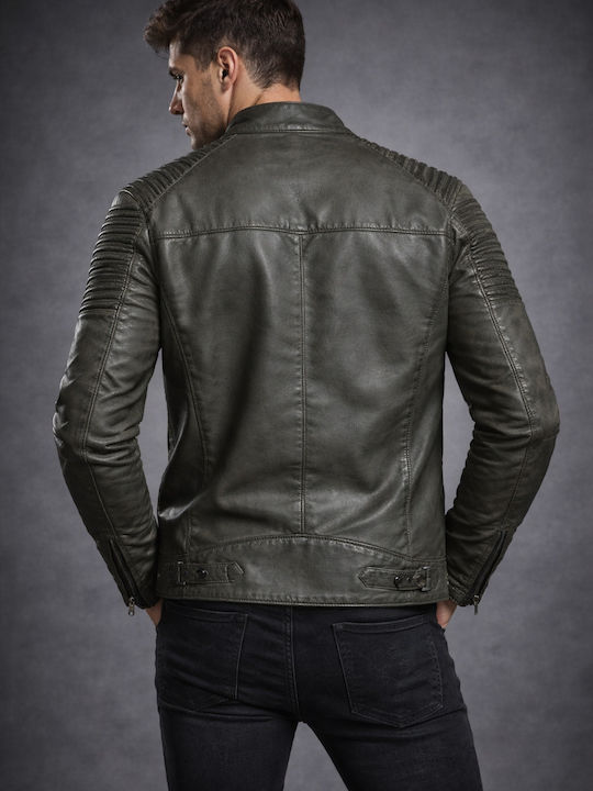 Leather Jacket Biker Black