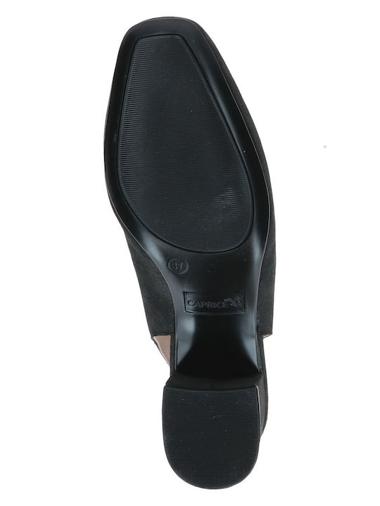 Leather Black Heels
