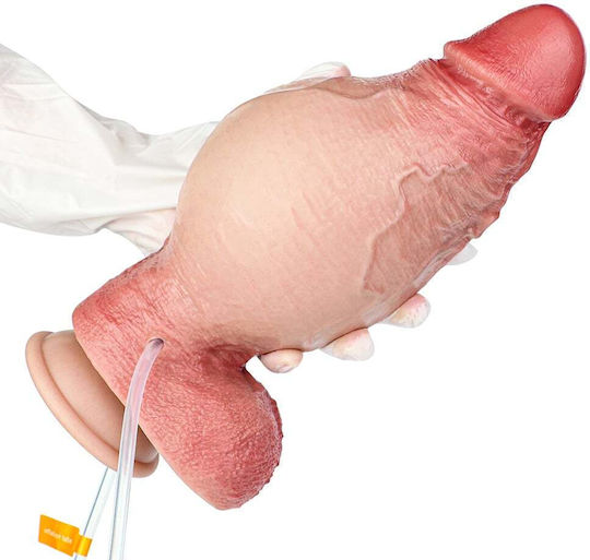 Kinksters Dildo Realistic Gonflabil cu Ejaculare Flesh 19.5cm