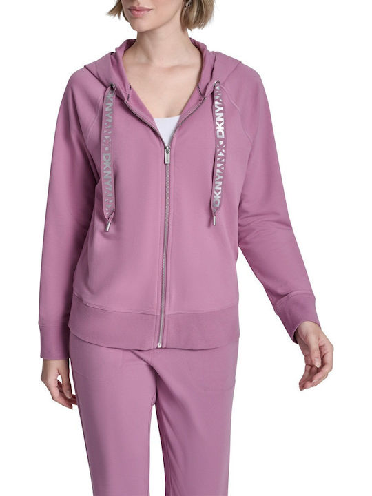 Women's Sweatshirt Jacket Hooded Purple