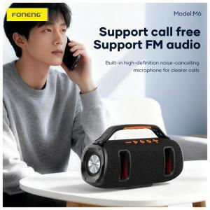 Foneng M6 Ηχείο Bluetooth 15W με Διάρκεια Μπαταρίας έως 3 ώρες Μαύρο