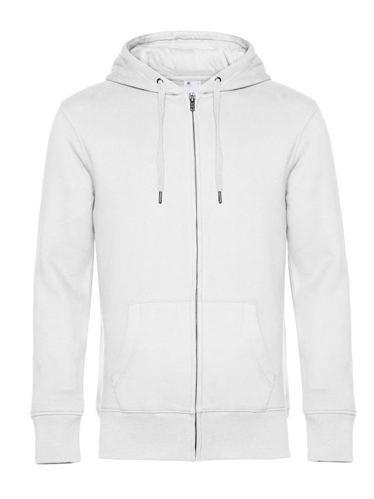 B&C Men's Long Sleeve Promotional Sweatshirt White