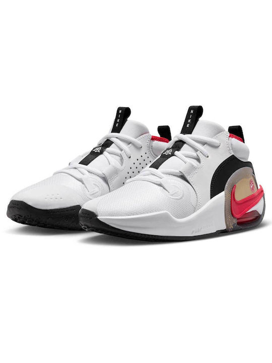 Kids Sports Shoes Basketball with Laces White