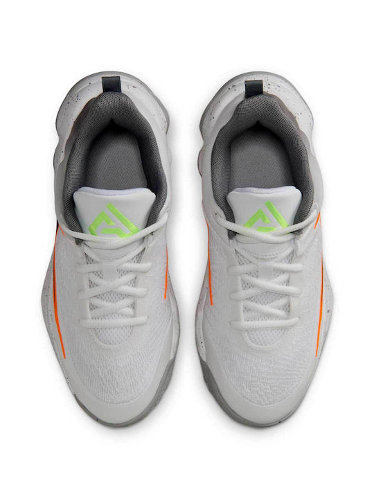 Giannis Antetokounmpo Kids Sports Shoes Basketball with Laces White
