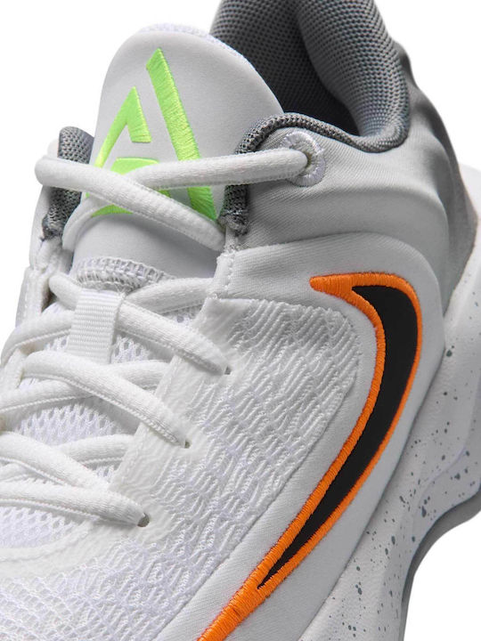 Giannis Antetokounmpo Kids Sports Shoes Basketball with Laces White