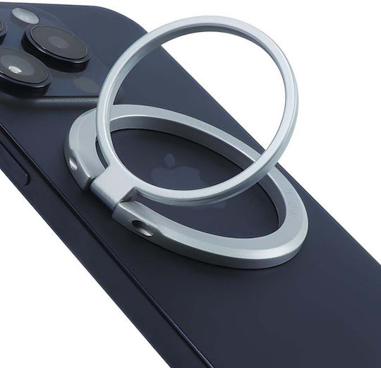 Jaym Magnetic Stand Ring Magsafe Rotating Stand Function Silver