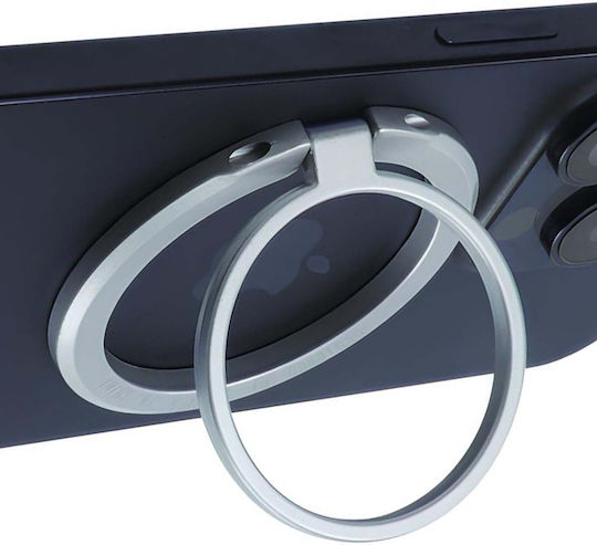 Jaym Magnetic Stand Ring Magsafe Rotating Stand Function Silver