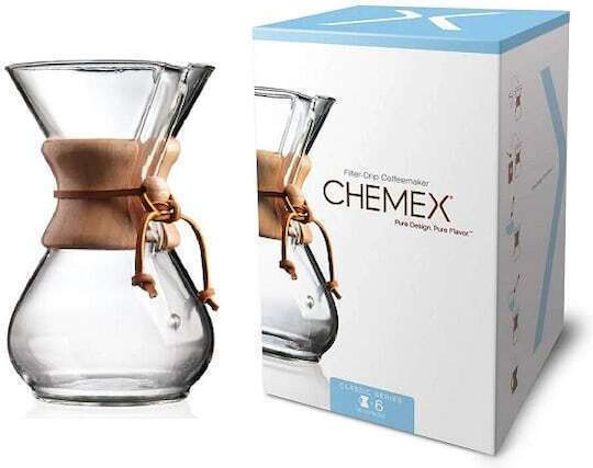 Chemex Καφετιέρα Drip Γυάλινη 6 Cups