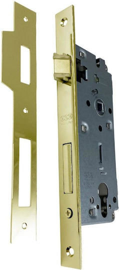 Agb Mesoporta Lock 2 Keys Nickel & Gold Gold