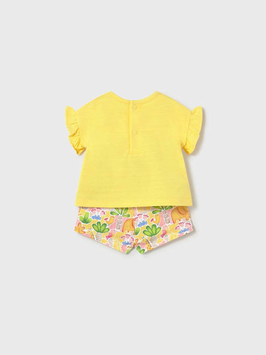 Kids' Set with Shorts Summer 2pcs Yellow