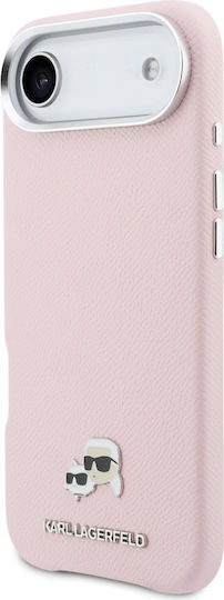Karl Lagerfeld Rückdeckel Kunststoff / Silikon / Leder Rosa (iPhone Air)