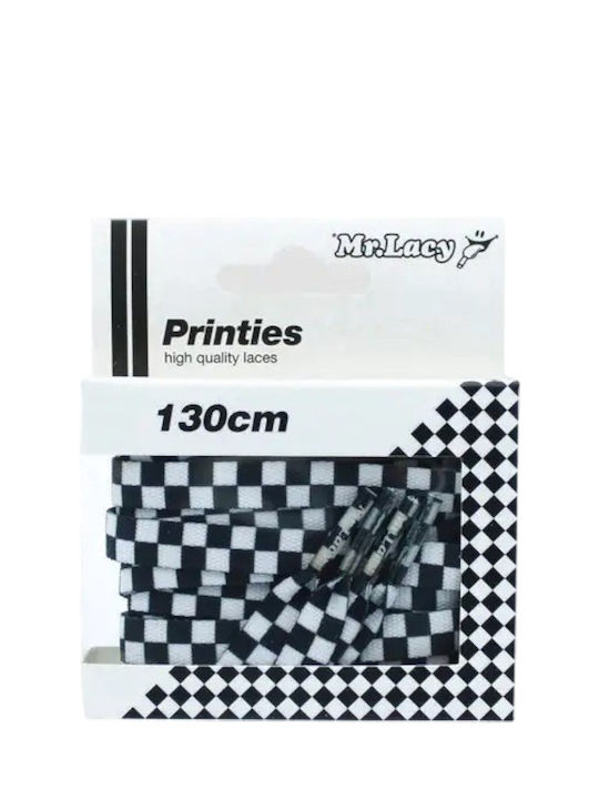 Κορδόνια Mr Lacy Printies 316067-bl/whit