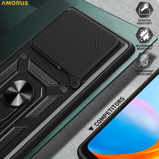Amorus Back Cover Πλαστικό Μαύρο (Oppo Find X9 5G)