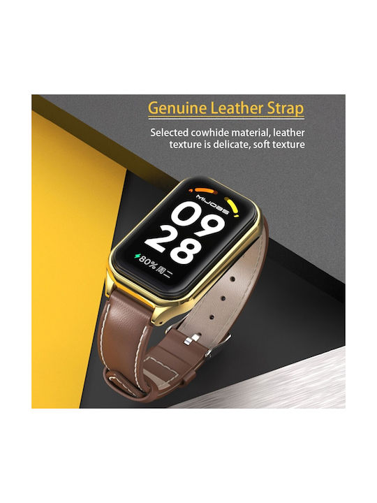 Xiaomi Smart Band 8 Active Mijobs Λουράκι Συνθετικό Δέρμα Dark Grey