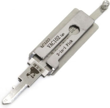 Lishi Auto Tool Decoder Vac102 V3 – 2-în-1 Pick Decoder Aprindere Uși Portbagaj – Compatibil Renault Clio Kangoo Laguna Twingo Dacia Logan Sandero Duster