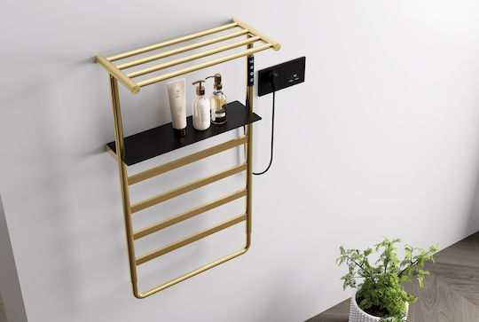 Piccadilly Electric Towel Rail 87x47.5cm Gold