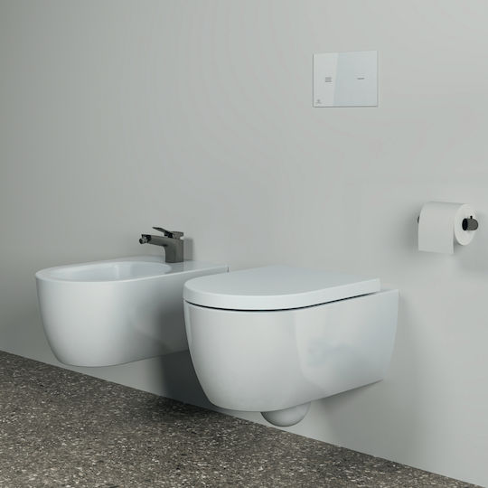 Ideal Standard Conca Χαρτοθήκη Επιτοίχια Μεταλλική Γκρι