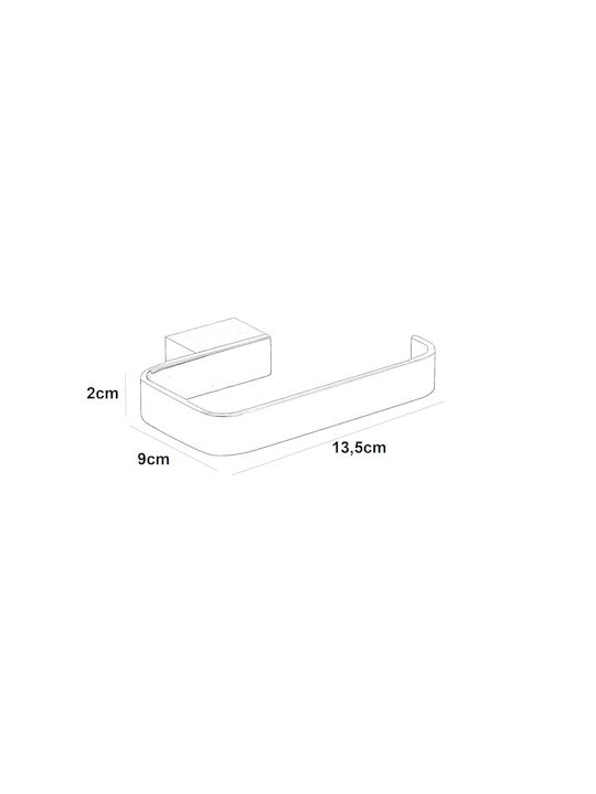 Bronze Art Vertigo Wall-mounted Paper Holder Inox Gold
