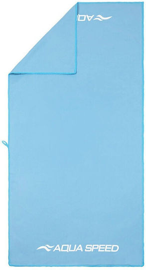 Aquaspeed Dry Flat 02/155 Swimming Towel Microfiber Blue 140x70cm