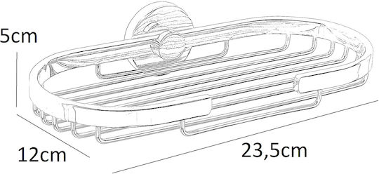Σπογγοθήκη Επίτοιχη Bronze Art Σειρά Loft-500 1150-10 Chrome