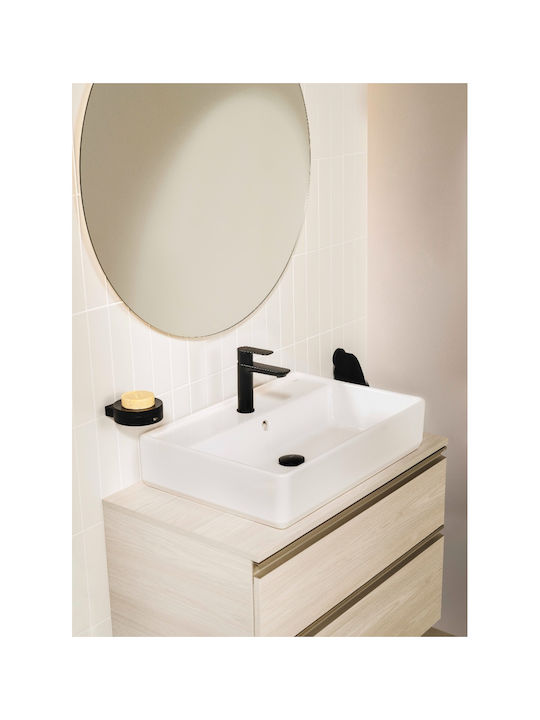 Roca Roca Bathroom Hook Single Wall-Mounted Screws Black
