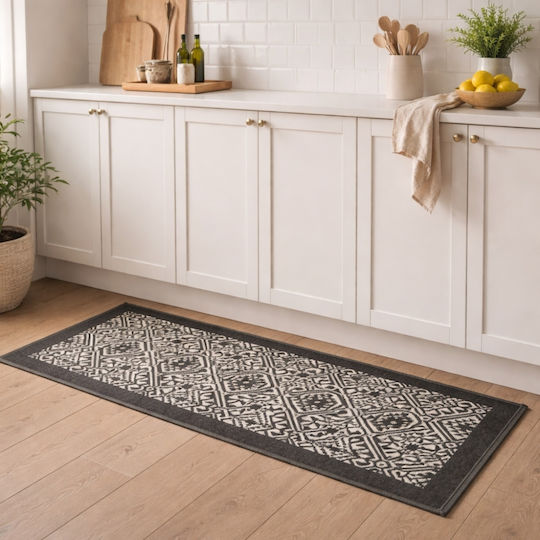 My Home Luxury Rectangular Kitchen Mat 50x80cm BZTH-0780 Gray
