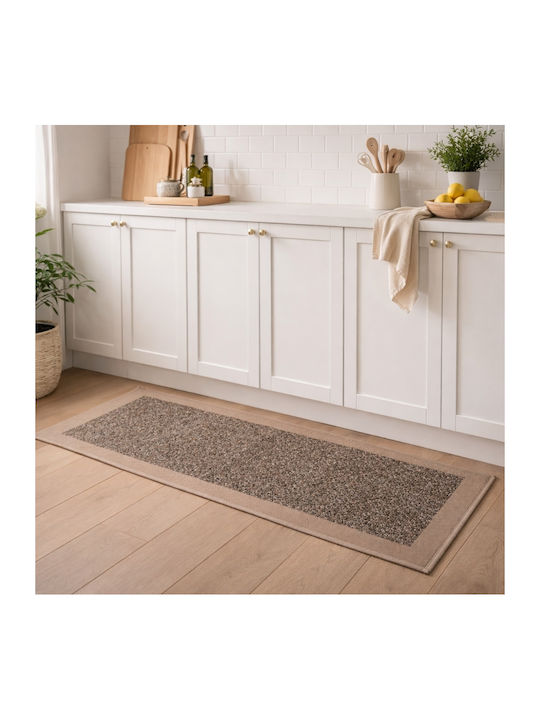 My Home Luxury Ορθογώνιο Χαλάκι Κουζίνας 50x80cm BZTH-0380 Μπεζ