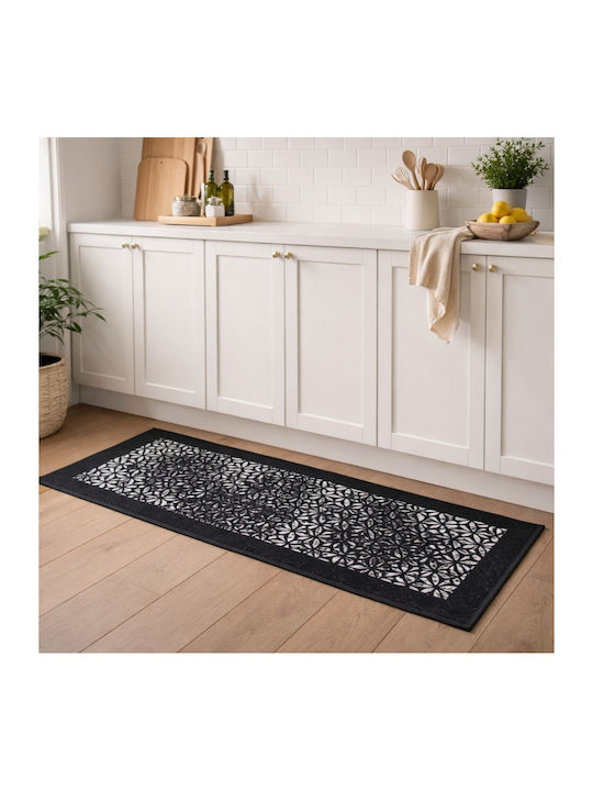My Home Luxury Χαλάκι Κουζίνας Διάδρομος 50x120cm BZTH-05120 Μαύρο