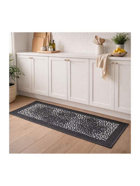My Home Luxury Χαλάκι Κουζίνας Διάδρομος 50x120cm BZTH-04120 Γκρι