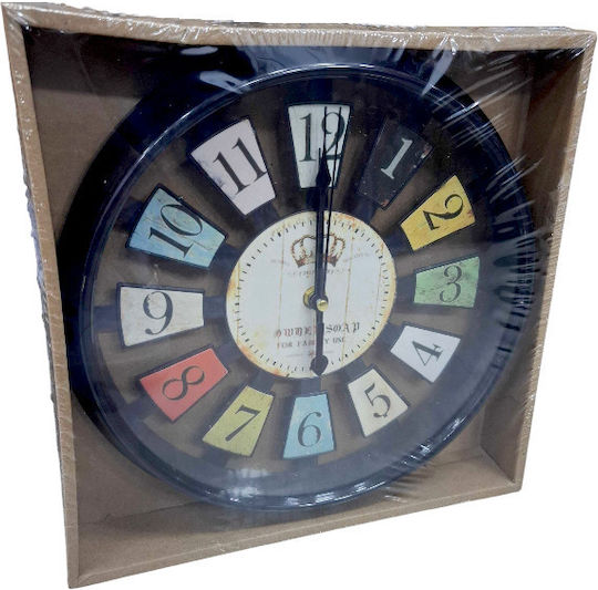 Wall Clock Plastic White Ø26cm