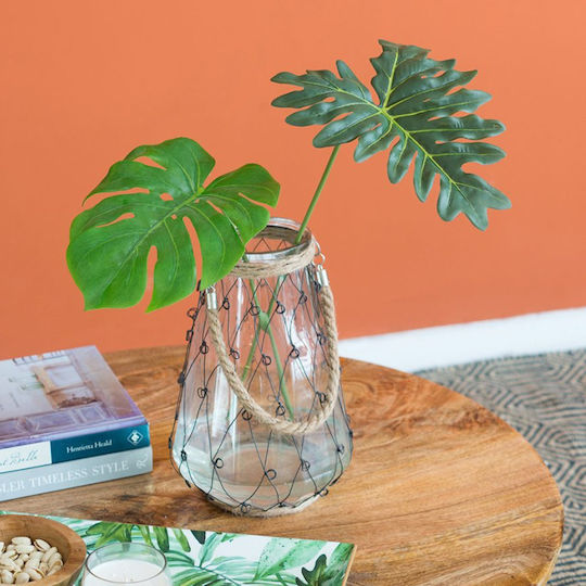 Artificial Decorative Branch Monstera Green 71cm Artekko