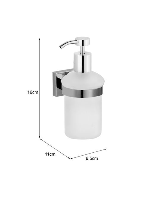 Bronze Art Spender Glas Silber