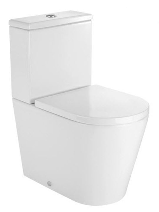 Roca Toilettenbrille Soft-Close mit Bidet Kunststoff Weiß
