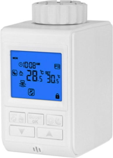 Hysen HY10 Electronic Thermostatic Radiator Valve with Wi-Fi for Radiator Body 1pcs