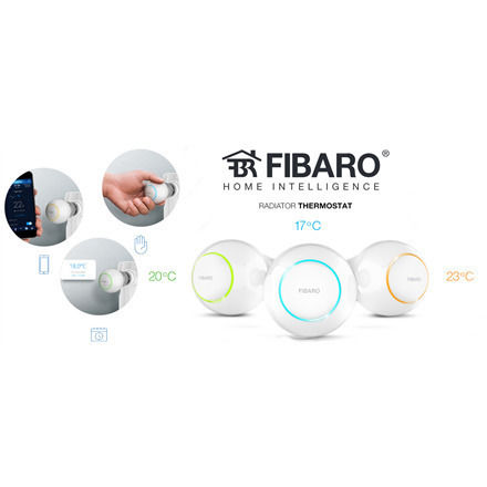 Fibaro FIBEFGT-START Ηλεκτρονική Θερμοστατική Κεφαλή με Wi-Fi για Σώμα Καλοριφέρ 1τμχ