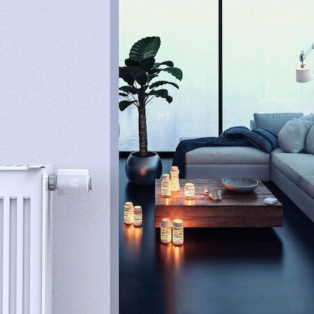 HAMA 176592 Electronic Thermostatic Radiator Valve with Wi-Fi for Radiator Body 1pcs