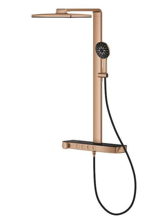 Grohe Στήλη Ντουζ χωρίς Μπαταρία Χάλκινη