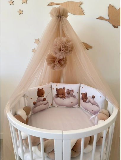 IngVart Baby Bedding Set For Crib White 7 Pieces SETARKPITZ-60