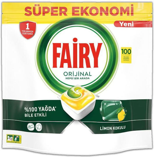 Fairy Original 100 Κάψουλες Πλυντηρίου Πιάτων