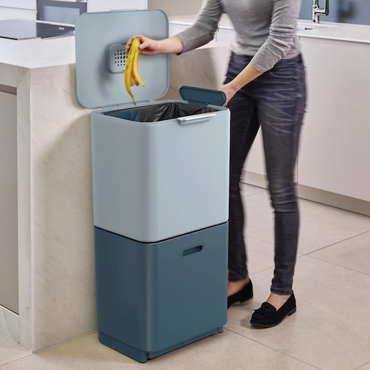 Joseph Joseph Coș de Reciclare Plastic Albastru 63lt 1buc