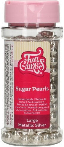 Fun Cakes Διακοσμητικά Κας Κας Ασημί 80gr