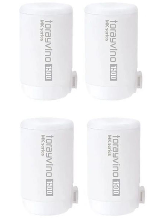 Toray Water Filter Replacement for Faucet made of Activated Carbon Torayvino 0.1 μm 4pcs