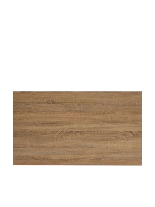 Правоъгълна Метална Масa За Трапезария Sonoma Бял 120x70x75см