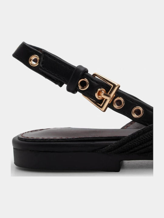 Synthetic Leather Peep Toe Black Low Heels